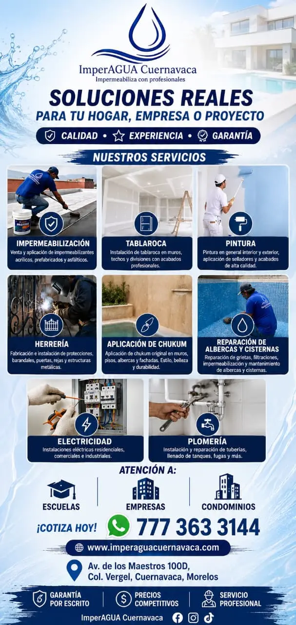 ImperAGUA solutions for pools cisterns and tanks